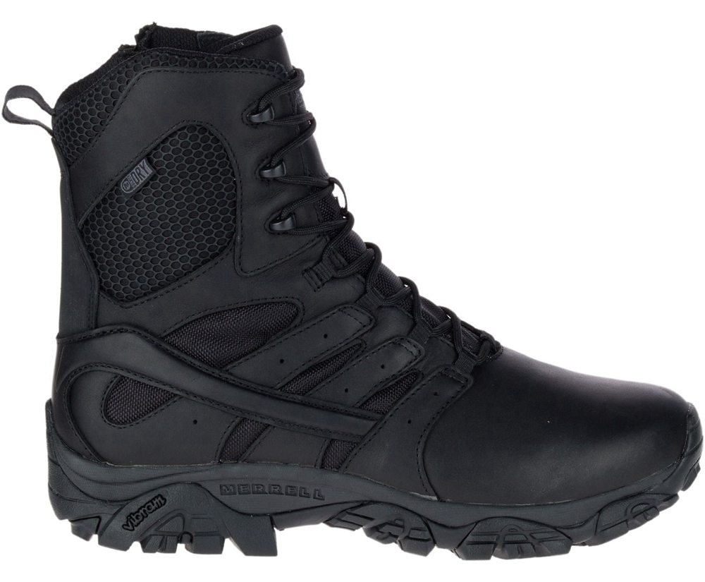 Merrell Boots Black - Moab 2 8" Tactical Response Waterproof - Womens 12JOGEDNX